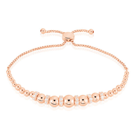 Damenkugelarmband Silber 925 Rosé Vergoldet - Kugelarmbänder Damen | OROVIVO