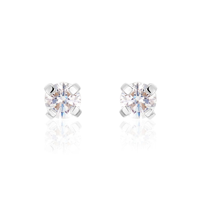 LENNJA Damen Ohrstecker Silber 925 Zirkonia Wei&szlig; 0,28 ct - Ohrstecker Damen | OROVIVO