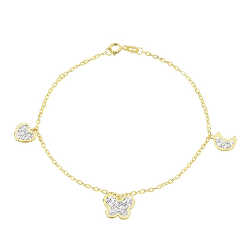 Bracciale farfalla in oro e cristalli - Spannringe Damen | OROVIVO