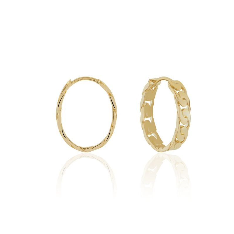 LIANA Damen Creolen Vergoldet - Creolen Damen | OROVIVO