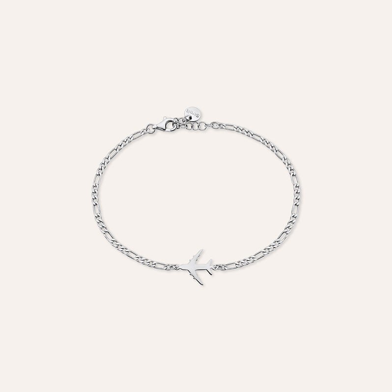 Bracciale Catena Gentleman Argento Rodiato - Spannringe Herren | OROVIVO