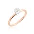BINA Damen Ring Rosegold 375 (9 Karat) Zirkonia Wei&szlig; B 1,85 mm