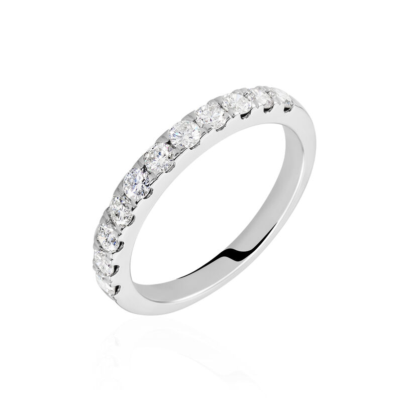 Demi Alliance Pristina Or Weiss Diamant Synthétique - Spannringe Damen | OROVIVO