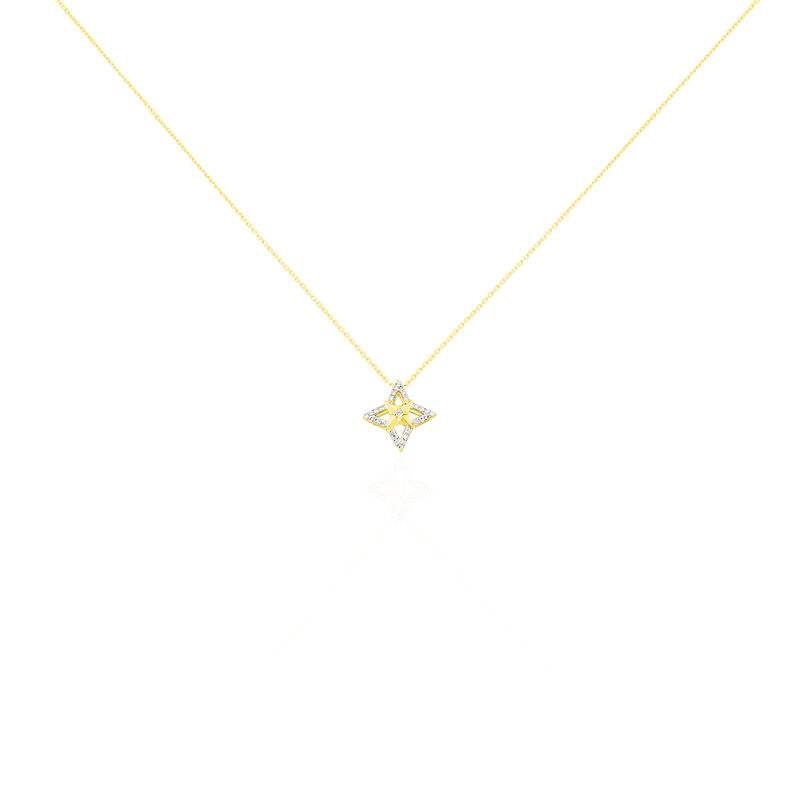 Collier Aryanne Or Jaune Diamant - Spannringe Damen | OROVIVO