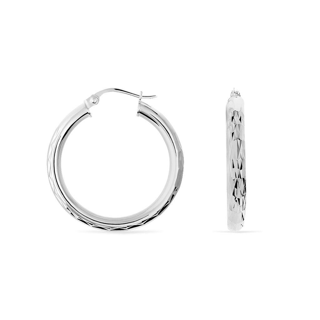 Damen Creolen Silber 925 B 3 mm, Creolen ohne Stein