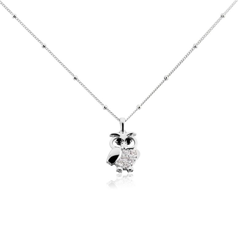 Collier Argent Rhodié Trine Oxydes De Zirconium - Spannringe Damen | OROVIVO