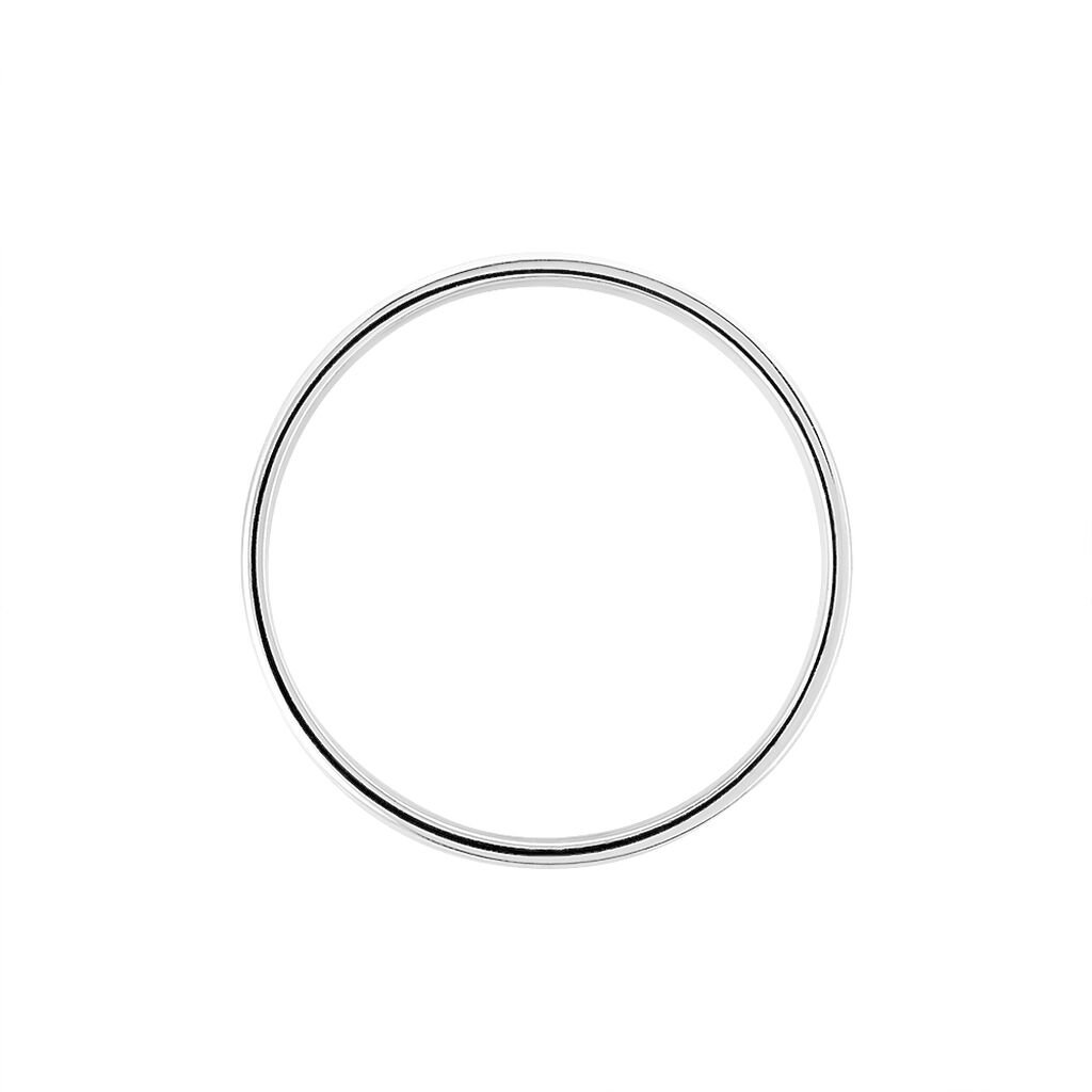 Alliance Epi Ruban Plat Or Blanc - Spannringe Unisex | OROVIVO
