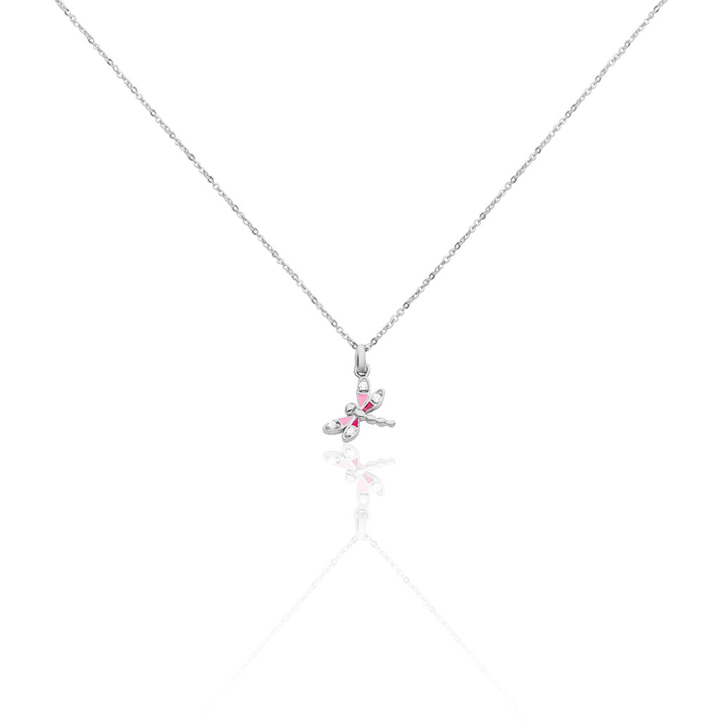 TUVA Kinder Collier Silber 925 Zirkonia Weiß Libelle - Halsketten Kinder | OROVIVO