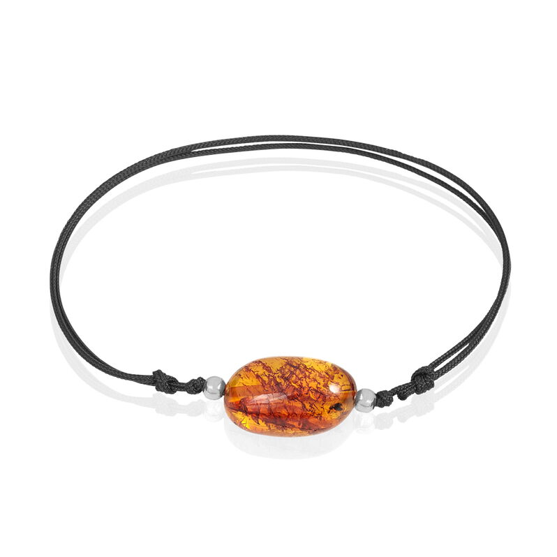 Bracelet Emmylou Argent Blanc Ambre - Spannringe Damen | OROVIVO