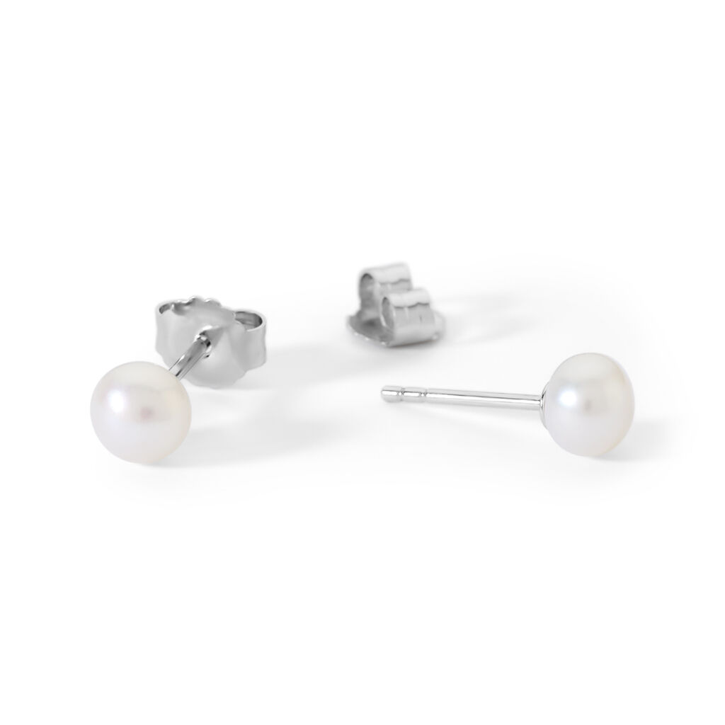 Adelphia Damen Ohrstecker Silber 925 Zuchtperle Wei&szlig;