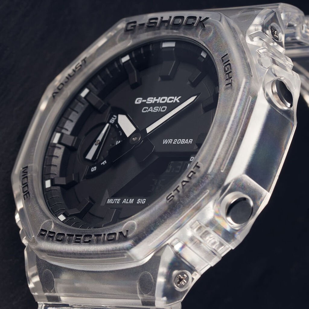CASIO G-SHOCK Herrenuhr Classic Skeleton GA-2100SKE-7AER Quarz Digital - Armbanduhren Herren | OROVIVO