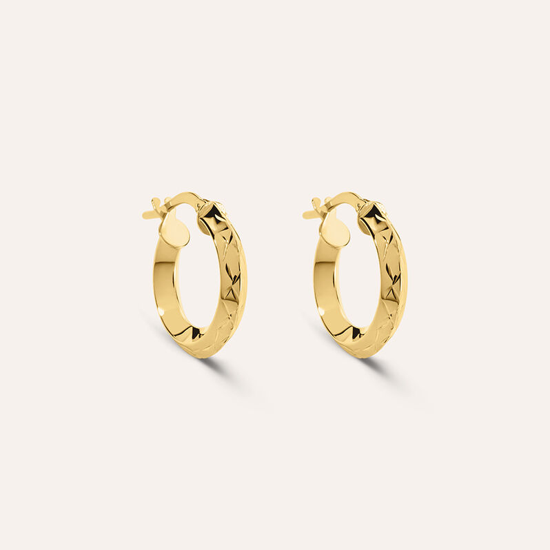 Orecchini A Cerchio Toujours Oro Giallo - Spannringe Damen | OROVIVO