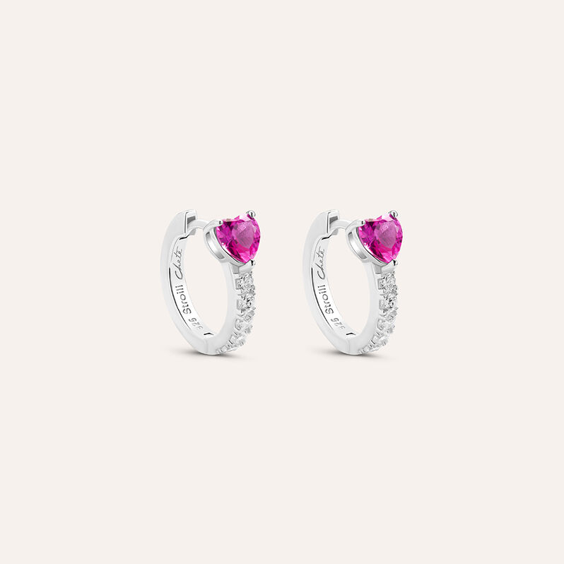 Orecchini A Cerchio Silver Elegance Argento Rodiato Cubic Zirconia - Spannringe Damen | OROVIVO