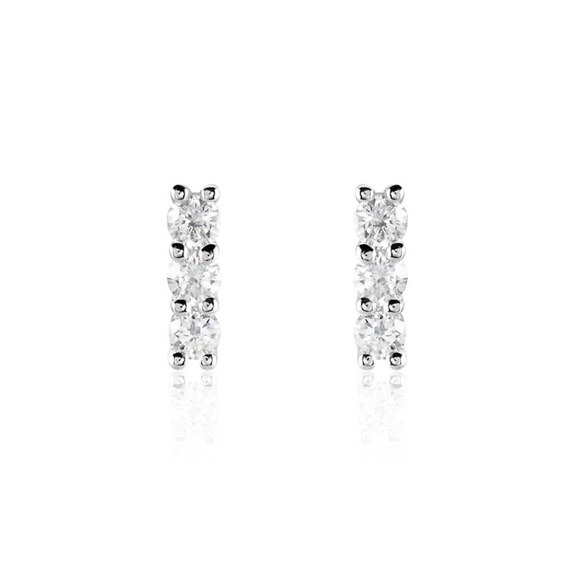 Damen Ohrstecker Weißgold 375 Diamant 0,3ct Sabinara  - Ohrstecker Damen | OROVIVO
