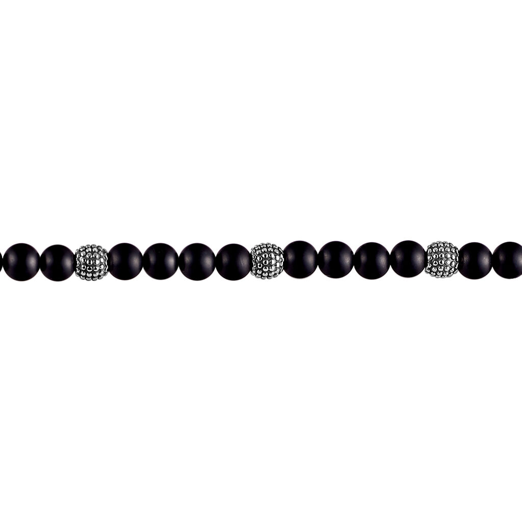 Bracelet Boules Acier Gris Laloun - Spannringe Herren | OROVIVO