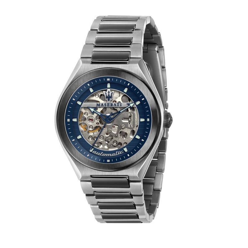 Orologio Maserati Triconic con cinturino e cassa in acciaio silver - Spannringe Herren | OROVIVO