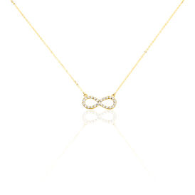 Damen Halskette Gold 375 Zirkonia Infinity - Ketten mit Anhänger Damen | OROVIVO