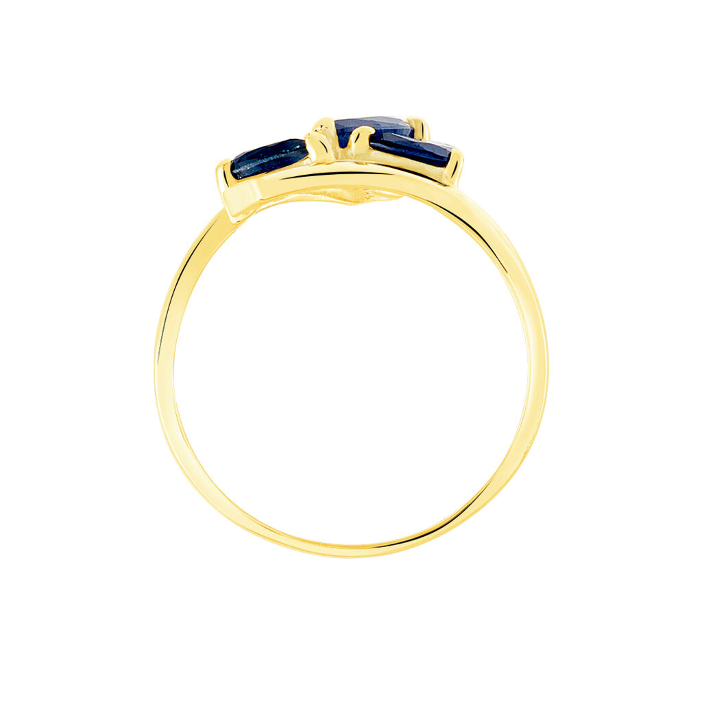 Bague Dahlia Or Jaune Saphir Diamant - Spannringe Damen | OROVIVO