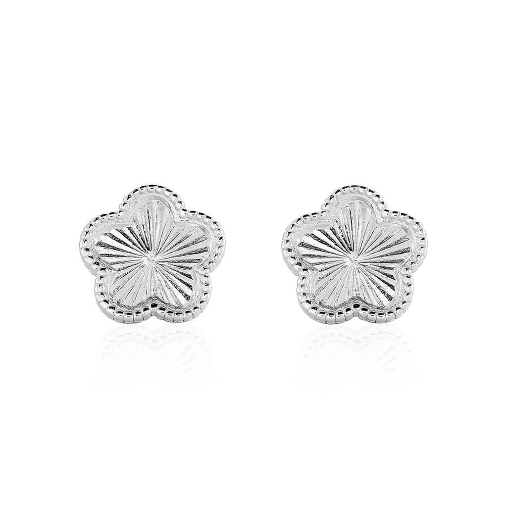 ZARAE Damen Ohrstecker Silber 925 Blume, Ohrstecker ohne Stein