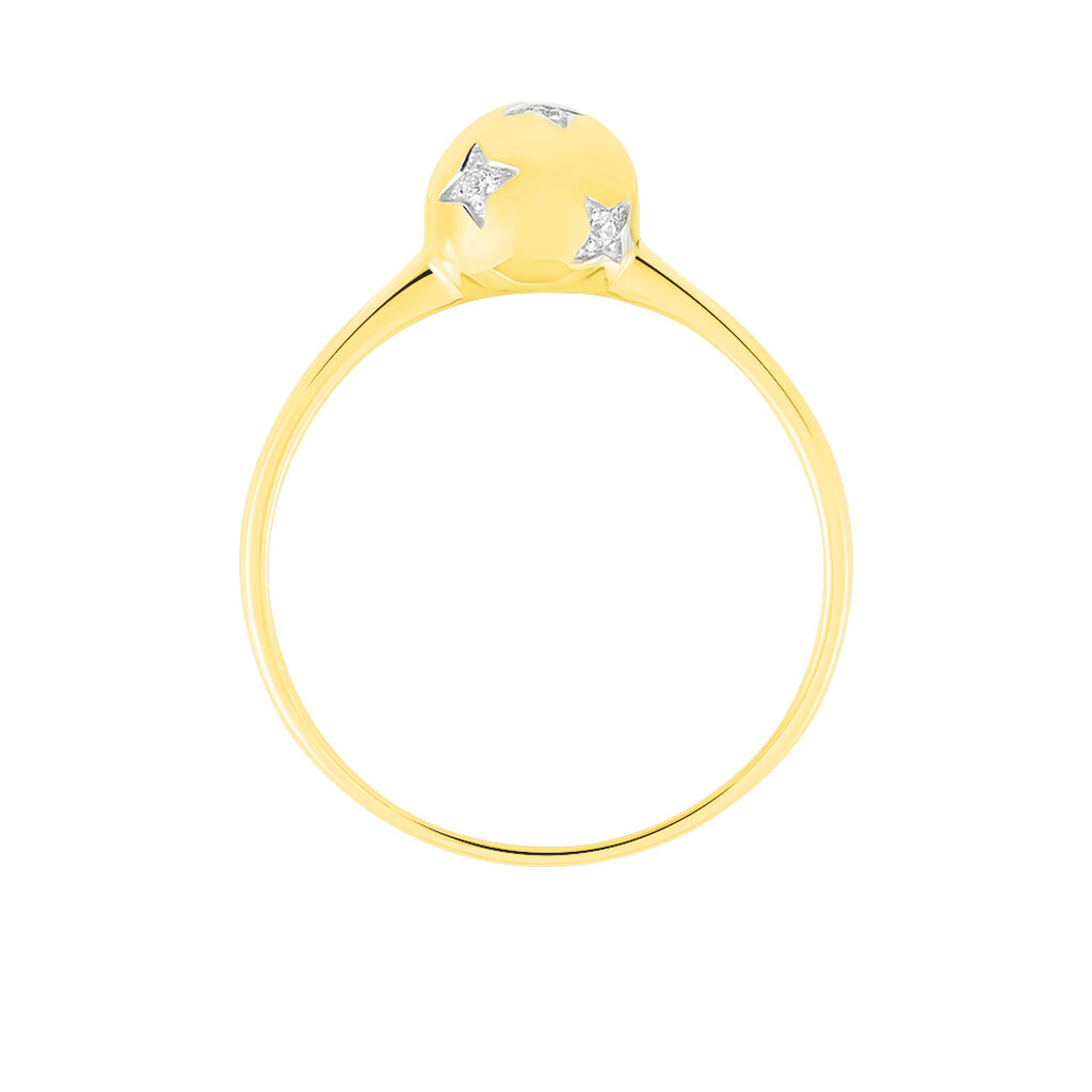 Damenring Gold 375 Diamant 0,05ct  - Ringe mit Stein Damen | OROVIVO