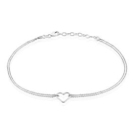 Damen Fußkettchen Silber 925 Herz - Fussketten Damen | OROVIVO