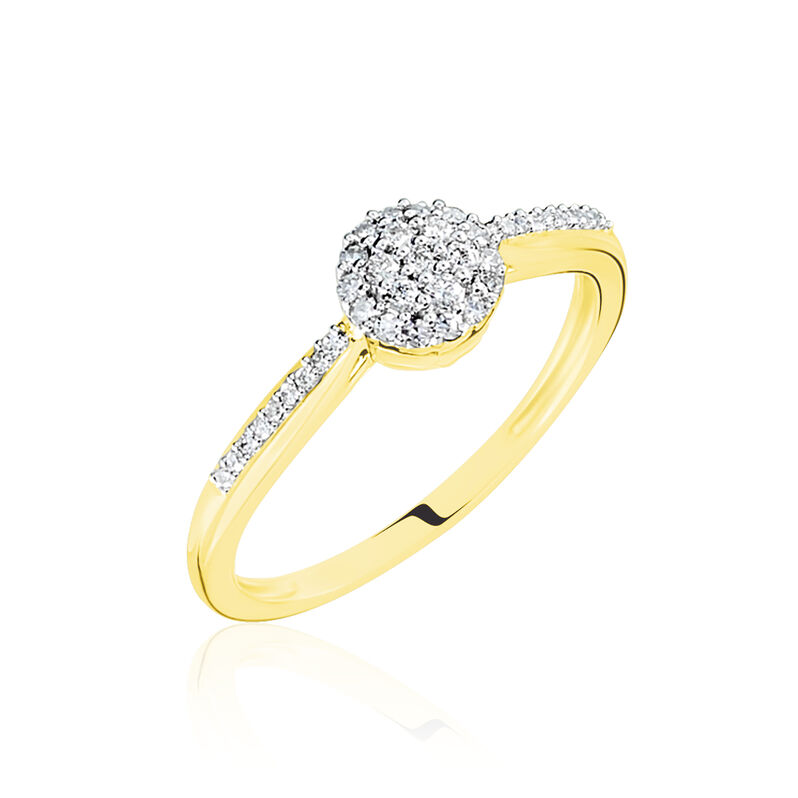 Bague Or Jaune Veranina Diamants - Spannringe Damen | OROVIVO