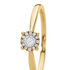 ALLYSON Damen Ring Gold Bicolor Gold/Silber 585 (14 Karat) Diamant Weiß 0,020 ct