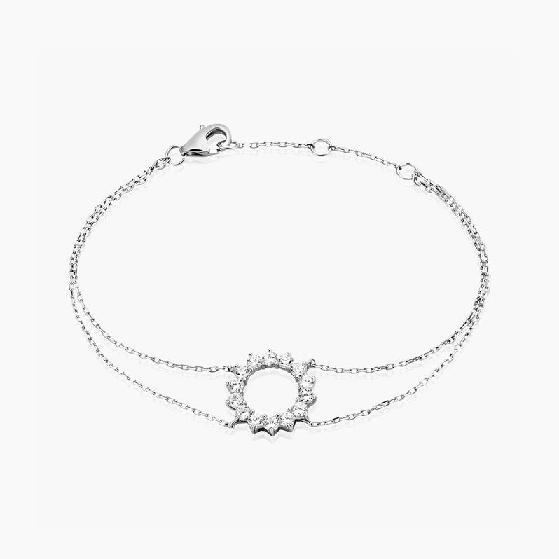 Bracelet Ciena Argent Weiss Oxyde De Zirconium - Spannringe Damen | OROVIVO
