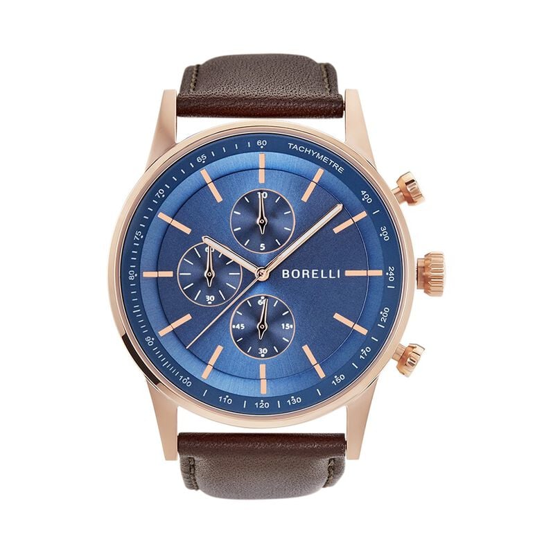 Borelli Herrenuhr Chicago Quarz Chronograph - Armbanduhren Herren | OROVIVO