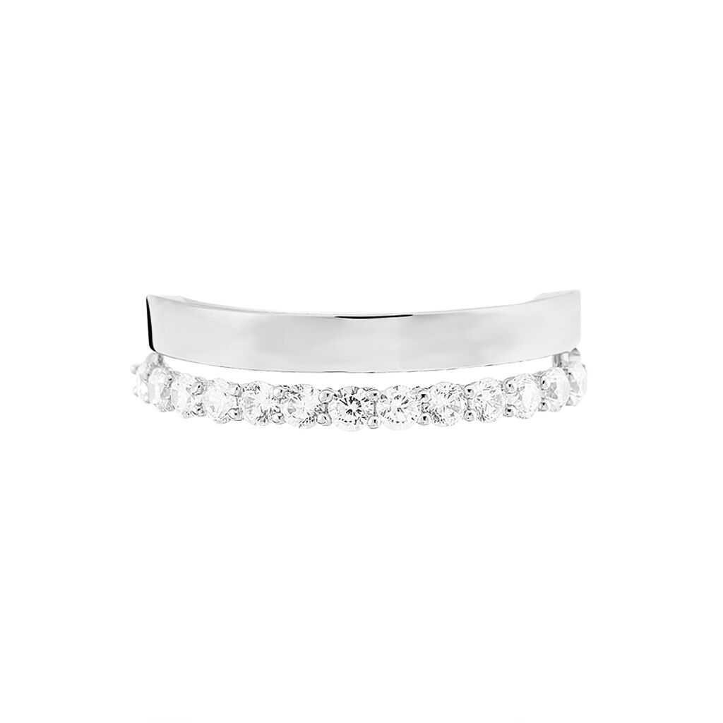 Bague Ada Or Blanc Oxyde De Zirconium - Spannringe Damen | OROVIVO