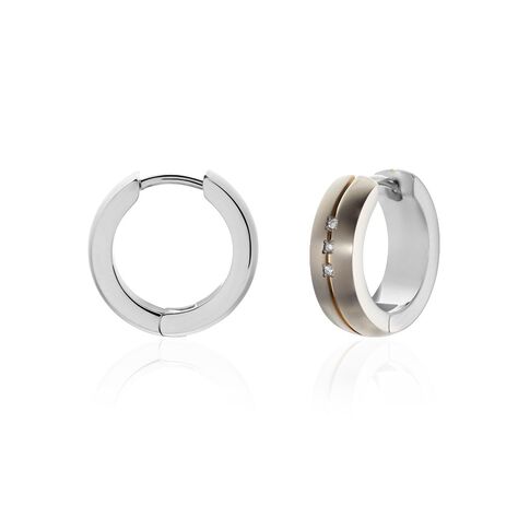 Damen Creolen Titan Diamant - Creolen Damen | OROVIVO