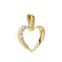 THAYS Damen Anhänger Gold 375 (9 Karat) Diamant Weiß 0,01 ct Herz