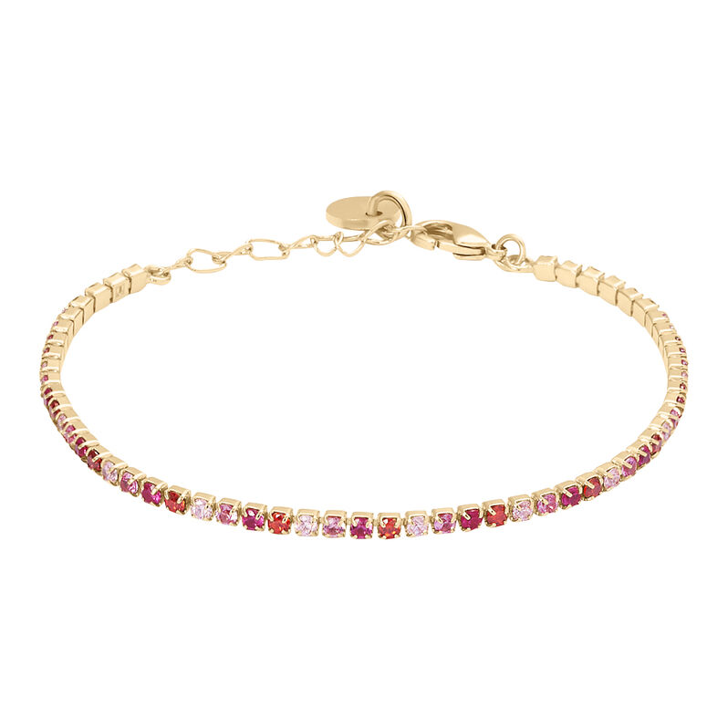 Bracciale Tennis Golden Dream Placcato Oro Giallo Cubic Zirconia - Spannringe Damen | OROVIVO