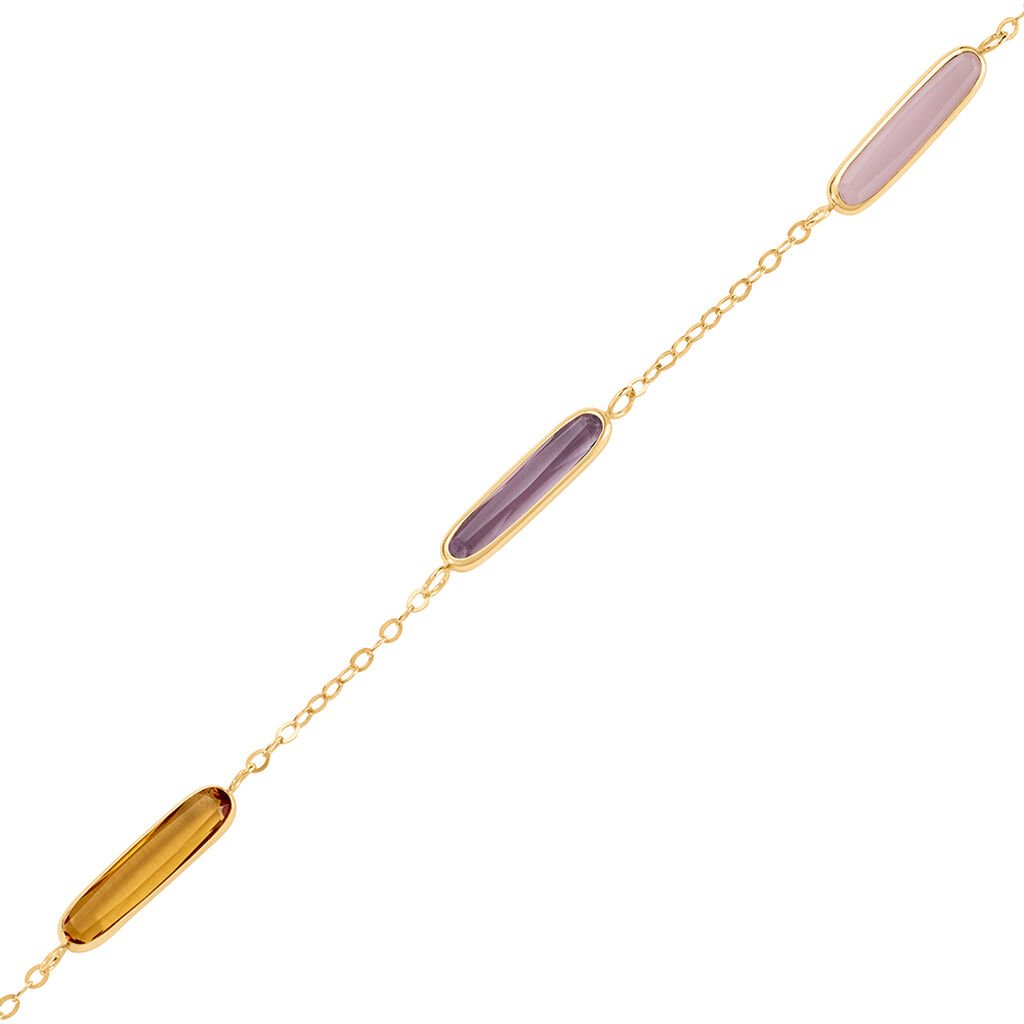 CAROLY Damen Armband Gold 375 (9 Karat) Aventurin Grün 0,25 ct - Armbänder Damen | OROVIVO