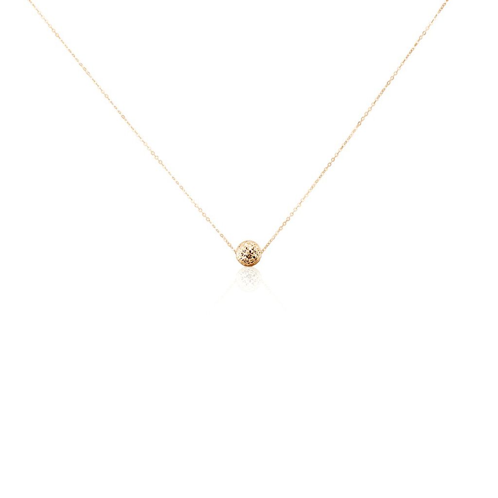 LINA Damen Collier Rosegold 375 (9 Karat) Ball B 0,9 mm