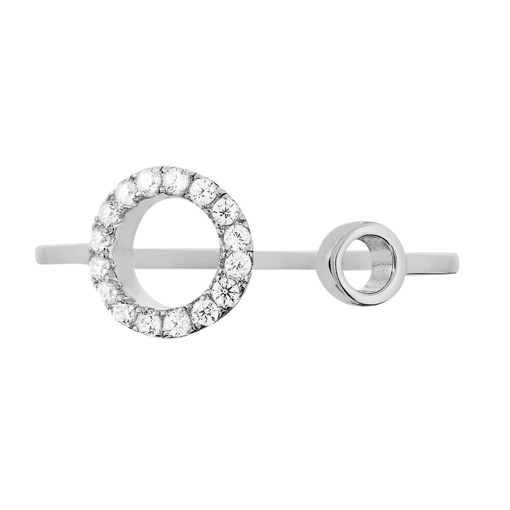 Bague Andria Argent Blanc Oxyde De Zirconium - Spannringe Damen | OROVIVO