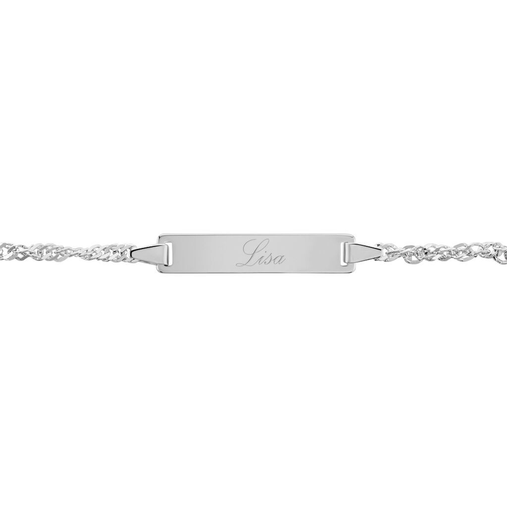 Kinder Id Armband mit Gravur Singapurkette Silber 925  - Armbänder mit Gravur Kinder | OROVIVO