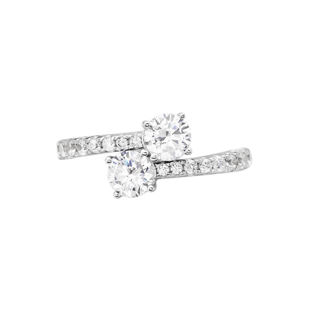 KALANI Damen Ring Silber 925 Zirkonia Wei&szlig; 1,74 ct