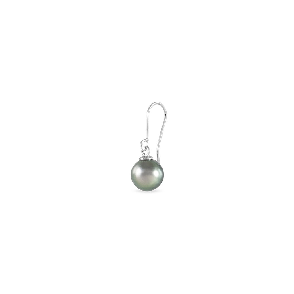 Boucles D'oreilles Pendantes Keilaae Or Blanc Perle De Tahiti - Spannringe Damen | OROVIVO