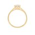 Sonate Damen Ring Gold 750 (18 Karat) Synthetischer Diamant Weiß 0,36 ct