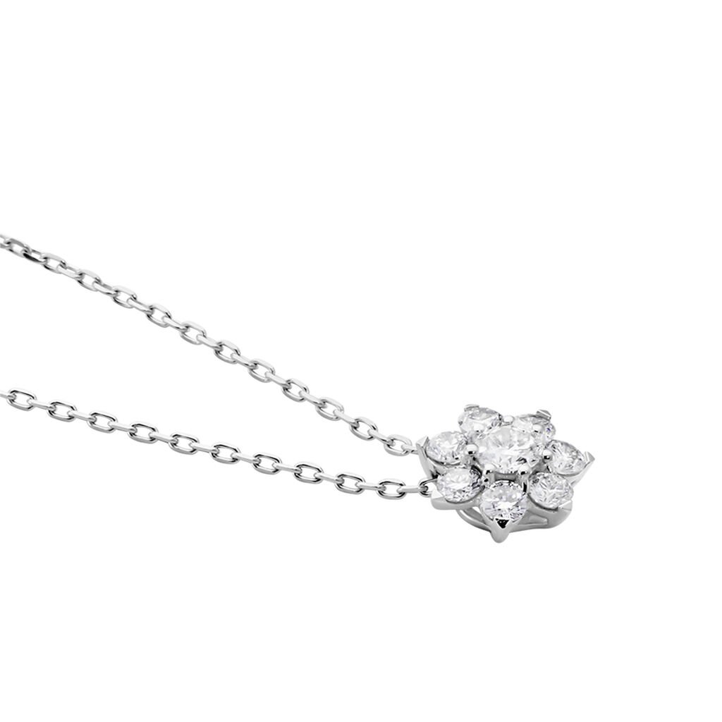 Damen Collier Weißgold 375 Diamant 0,25ct Spring - Halsketten Damen | OROVIVO