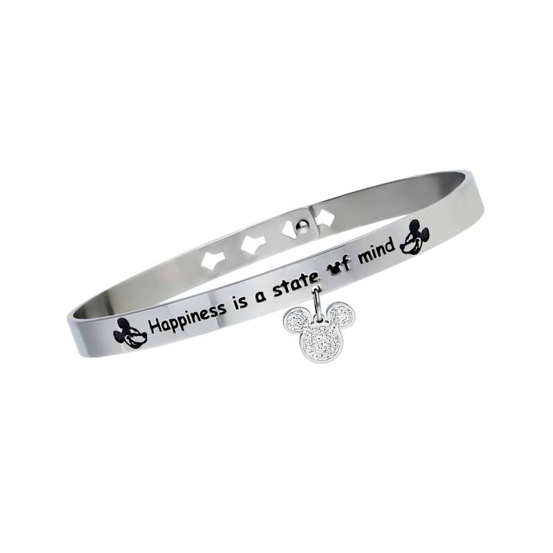 Bangle Lady Message Acciaio Disney e Cristalli - Spannringe Damen | OROVIVO