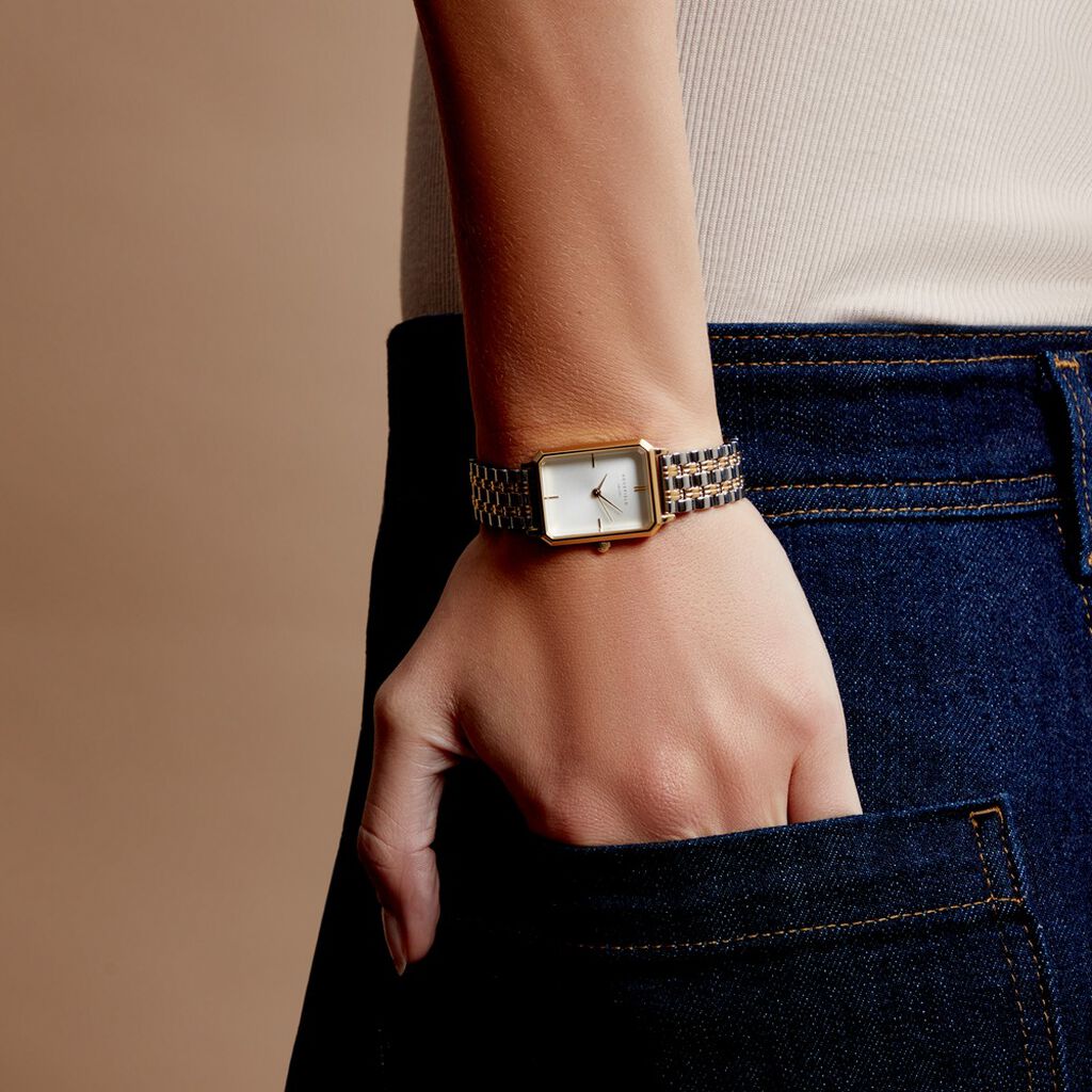 Montre Rosefield Octagon Weiss