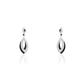 Damen Ohrstecker Lang Silber 925 Zirkonia - Ohrstecker lang Damen | OROVIVO