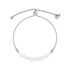 Boules Damen Armband Silber Silber 925 Zuchtperle Wei&szlig; 5,1 ct B 1,5 mm