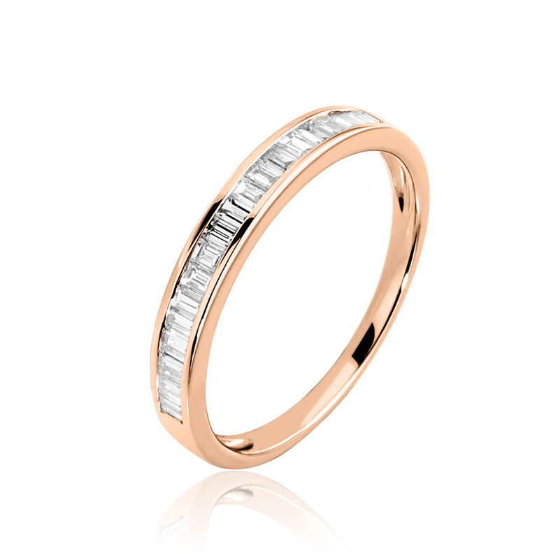 Bague Clemence Or Rose Diamant - Spannringe Damen | OROVIVO