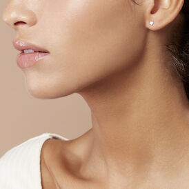 Damen Ohrstecker Gold 375 Zirkonia 3mm - Ohrstecker Damen | OROVIVO