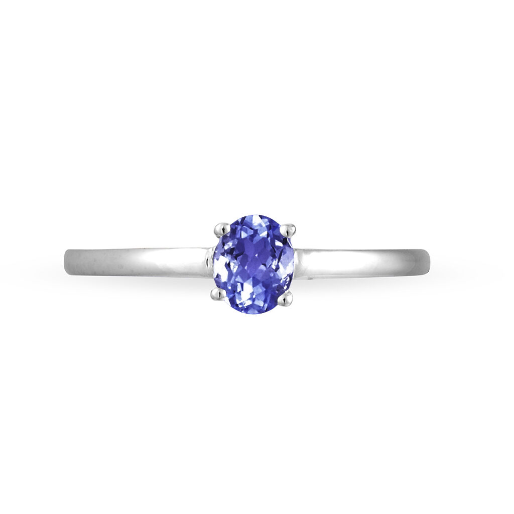 Bague Lily Or Blanc Tanzanite - Spannringe Damen | OROVIVO