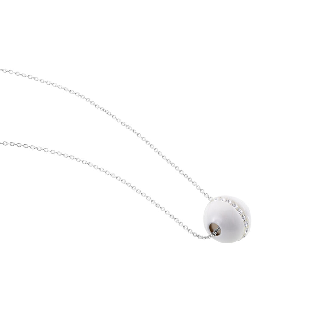 Collier Argent Et Céramique - Spannringe Damen | OROVIVO