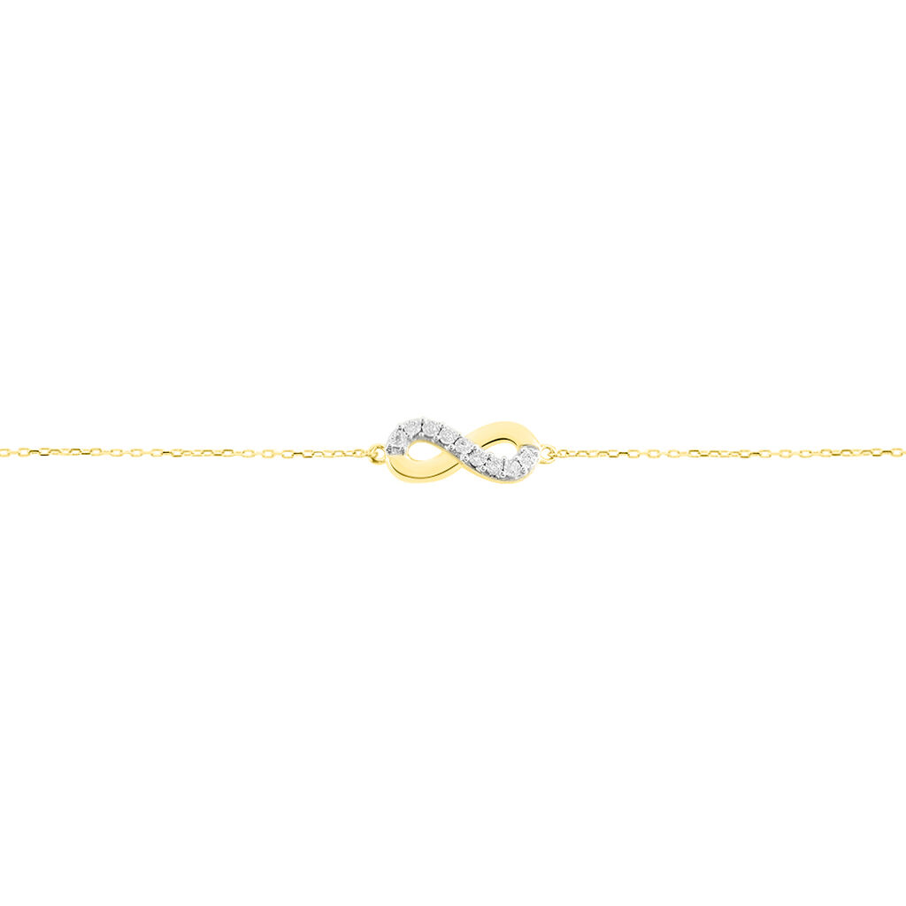 Bracelet Or Jaune Chlothilde Infini Diamant - Spannringe Damen | OROVIVO